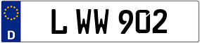 Trailer License Plate